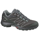 Image of Salomon Ellipse 2 Leather Walking Shoes (Women's) - Autobahn/Asphalt/Black