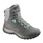Image of Salomon Ellipse Winter GTX Walking Boots (Women's) - Castor Gray/Beluga/Biscay Green