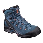 Image of Salomon Quest Prime GTX Walking Boots (Women's) - Mallard Blue/Reflecting Pond/Living Coral