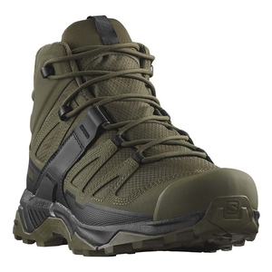 Image of Salomon X Ultra Forces Mid Walking Boots (Men's) - Green/Black/Ranger Green
