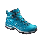 Image of Salomon X Ultra Mid 3 GTX Walking Boots (Women's) - Deep Lagoon/Enamel Blue/Eggshell Blue