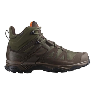 Image of Salomon X Ultra Tracker GTX Walking Boots (Men's) - Ranger Green/Earth Brown/Shocking Orange