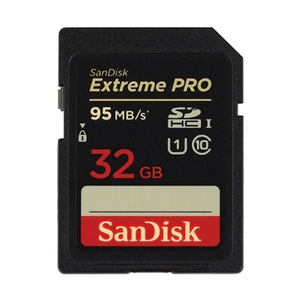 Image of Sandisk Extreme Pro 32GB SDHC Memory Card (Class 10)
