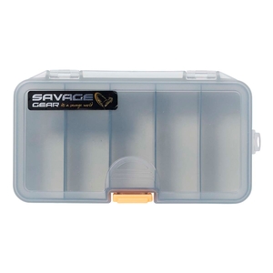 Image of Savage Gear 2 Sided Washable Lurebox - Short - 20.5x17x4.8cm - as recommended by Henry Gilbey - Smoke