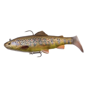 Image of Savage Gear 4D Trout Rattle Shad Medium Sink Lure - 17cm - 80g - Dark Brown