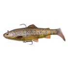 Image of Savage Gear 4D Trout Rattle Shad Medium Sink Lure - 17cm - 80g - Dark Brown