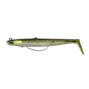 Image of Savage Gear Sandeel V2 WL Sinking Lure - 13cm - 31g - 2+1 - Green/Silver