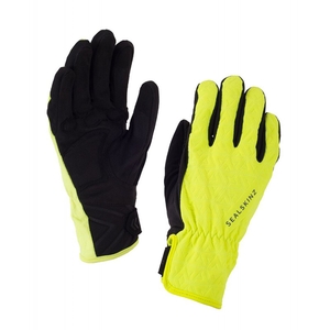 Image of SealSkinz All Weather Cycle Gloves (Women's) - Black/Hi Viz