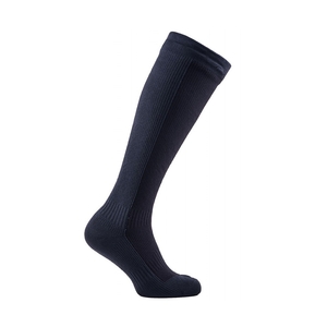 Image of SealSkinz Waterproof Cold Weather Knee Length Socks - Black/Grey