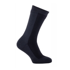 Image of SealSkinz Waterproof Cold Weather Mid Length Socks - Black/Grey