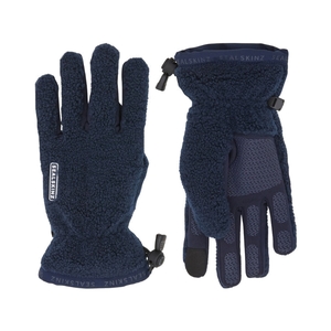Image of SealSkinz Hoveton WP Heavy Sherpa Fleece Gloves - Navy