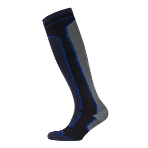 Image of SealSkinz Mid Weight Knee Length Socks - Black / Grey