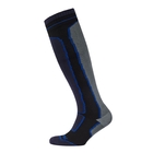 Image of SealSkinz Mid Weight Knee Length Socks - Black / Grey