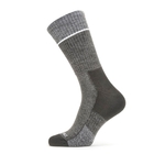 Image of SealSkinz Solo Quick Dry Mid Length Socks - Black/Grey