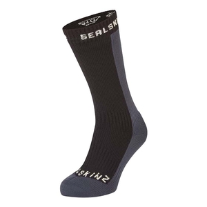 Image of SealSkinz Starston WP Cold Weather Mid Length Sock - Black