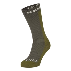 Image of SealSkinz Starston WP Cold Weather Mid Length Sock - Olive
