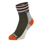 SealSkinz Surlingham-A WP All Weather Ankle Length Striped Cuff Sock