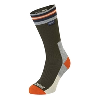 SealSkinz Surlingham-A WP All Weather Mid Length Striped Cuff Sock