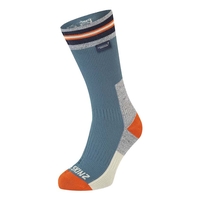 SealSkinz Surlingham-M WP All Weather Mid Length Striped Cuff Sock