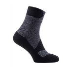 Image of SealSkinz Waterproof All Weather Ankle Length Socks - Black/Grey Marl