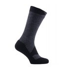 Image of SealSkinz Waterproof All Weather Mid Length Socks - Dark Grey Marl/Black