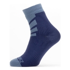 Image of SealSkinz Waterproof Warm Weather Ankle Length Socks - Navy Blue