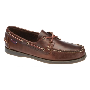 Image of Sebago Docksides Portland Shoe - FGL Oiled Waxy (Men's) - Total Brown