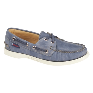 Image of Sebago Docksides Shoe (Women's) - Slate Blue Leather