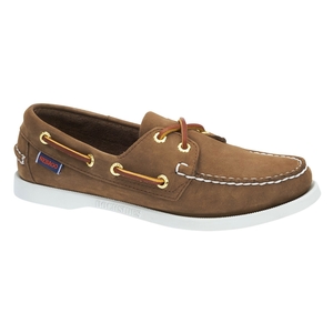 Image of Sebago Docksides Shoe (Women's) - Dark Brown Nubuck