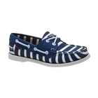 Image of Sebago Docksides X Armorlux Shoes (Women's) - Navy/White Stripe