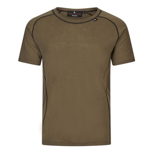 Image of Seeland Apex Merino T-Shirt - Military Olive Melange