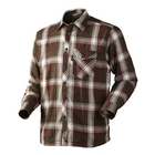 Image of Seeland Moscus Fleece Lined Shirt - Pine Green Check