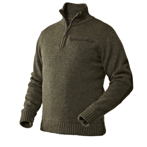 Image of Seeland Odell Windbeater Sweater - Shaded Olive Melange