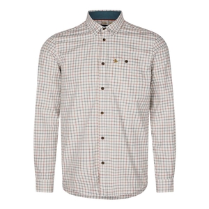 Image of Seeland Oxford Shooting Shirt - Grape Leaf/Terracotta Check
