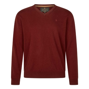 Image of Seeland Pine V-Neck Pullover - Merlot