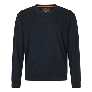 Image of Seeland Pine V-Neck Pullover - Dark Sapphire