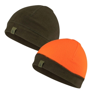 Image of Seeland Reversible Fleece Hat - Pine Green/Hi-Vis Orange