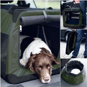 Image of Seeland Transport Box for Dogs - Black/Green