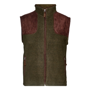 Image of Seeland William II Fleece Waistcoat - Pine Green