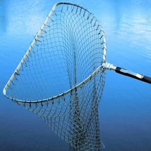 Image of Sharpe's Seaforth Flat Frame Trout Tele Handle 16in Mesh Net