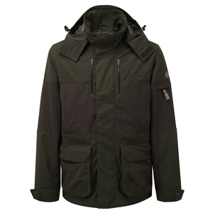 Image of Shooterking Highland Jacket - Dark Olive/Brown