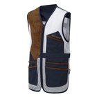 Image of Shooterking Pro-Trap Vest - Blue/White