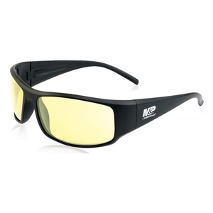 Image of Smith and Wesson M&P Thunderbolt Shooting Glasses - Matte Black Frame/Amber Lens