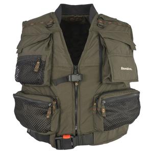 Image of Snowbee Auto-Inflate Fly Vest - Dark Moss Green