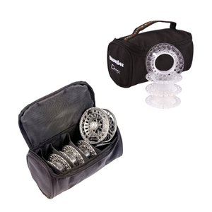 Image of Snowbee Onyx Cassette Fly Reel - #5/7  plus 3 Spare Cassette Spools in Reel Case - Gunmetal Silver