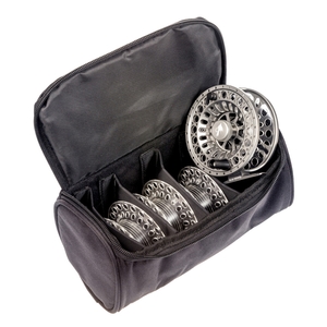 Image of Snowbee Spectre Cassette Fly Reel #5/6 With 3 Spare Spools And Reel Bag - Gunmetal Silver