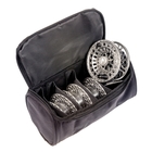 Image of Snowbee Spectre Cassette Fly Reel #5/6 With 3 Spare Spools And Reel Bag - Gunmetal Silver