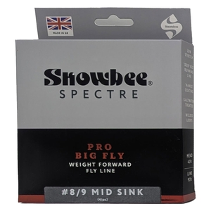 Image of Snowbee Spectre Pro Big Fly Mid Sink Fly Line - Mid Grey/Deep Red
