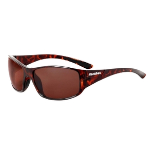 Image of Snowbee Spectre Wrap Full Frame Polarised Sunglasses - Tortoiseshell Frame/Amber Lens