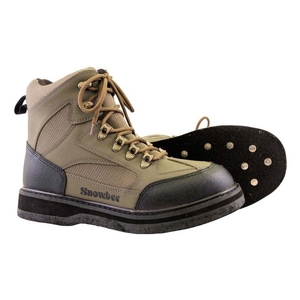 Image of Snowbee Stream-Trek Wading Boots - Studded Felt Sole - Two-Tone Taupe